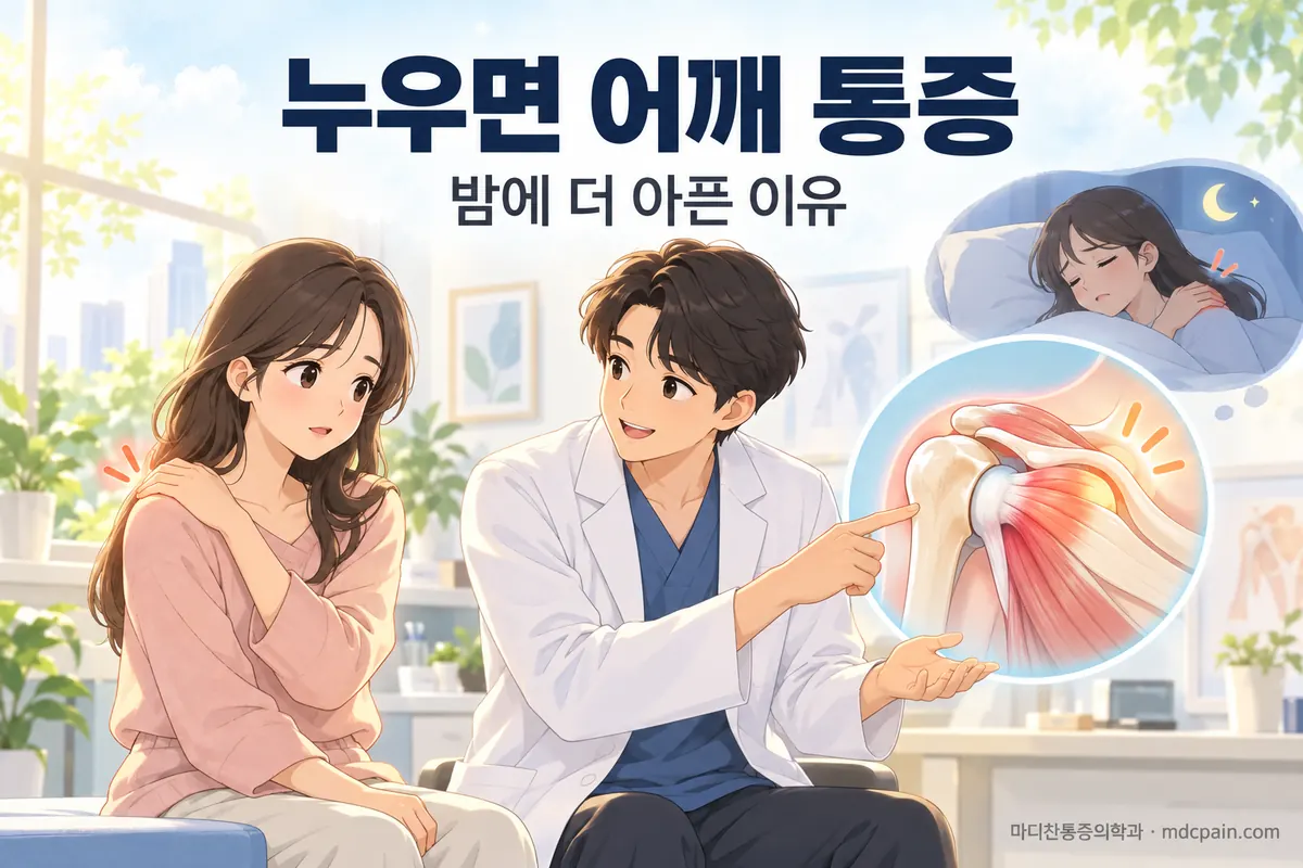 누우면 어깨가 더 아픈 건 왜일까요?