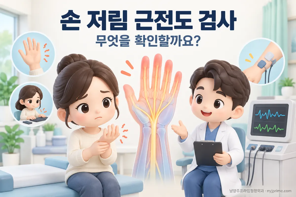 손이 저릴 때 하는 근전도 검사, 무엇을 확인할까요?