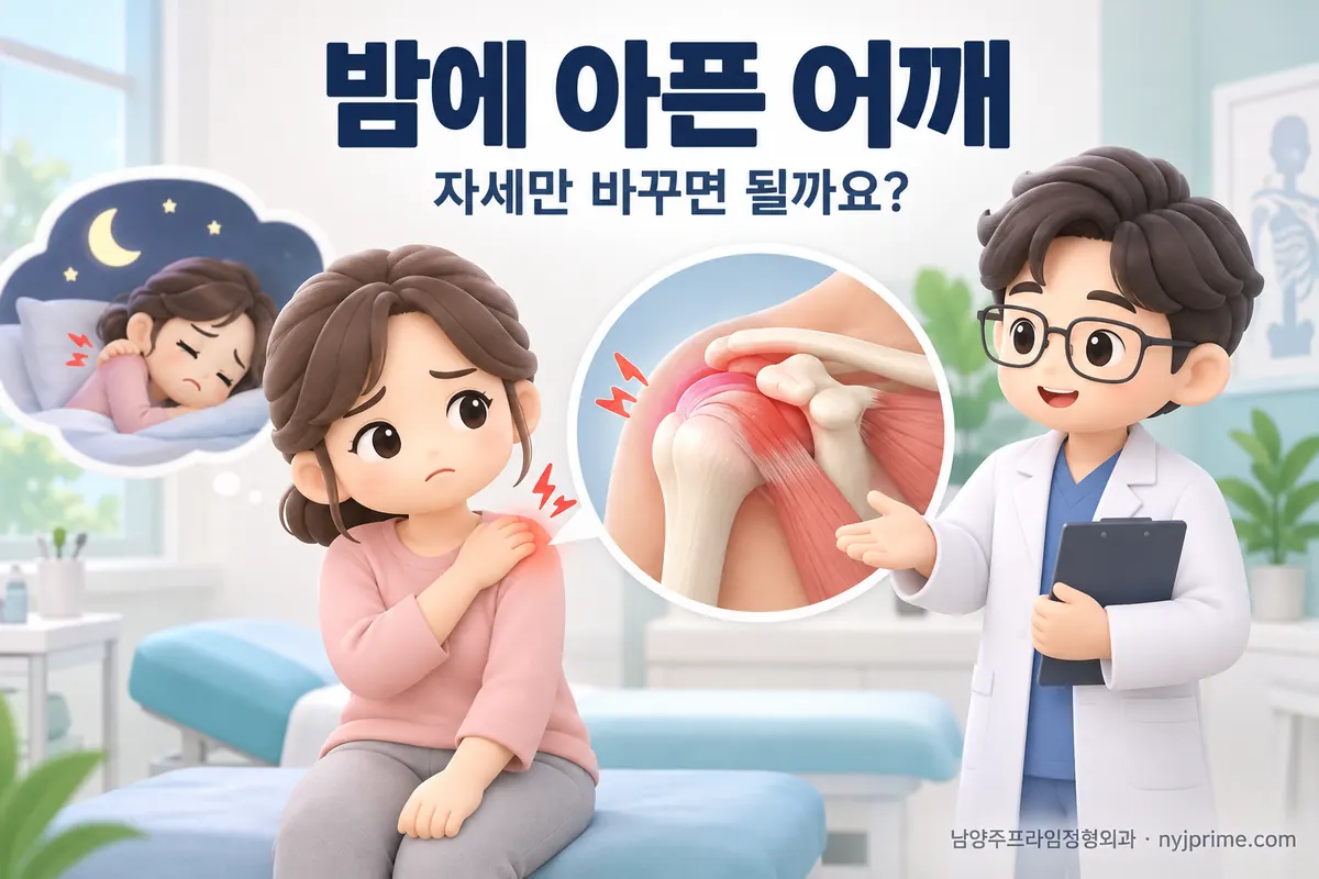 밤에 아픈 어깨, 잠자는 자세만 바꾸면 될까요?